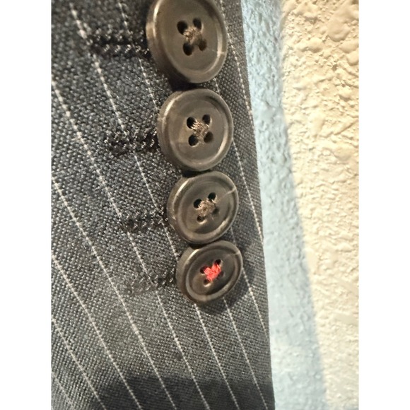 Brooks Brothers Baird McNutt Mens Blue Pinstripe Blazer 100% LinenSport Coat40R - Picture 6 of 14